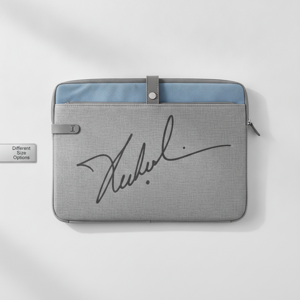 İmza Desenli Laptop Kılıfı